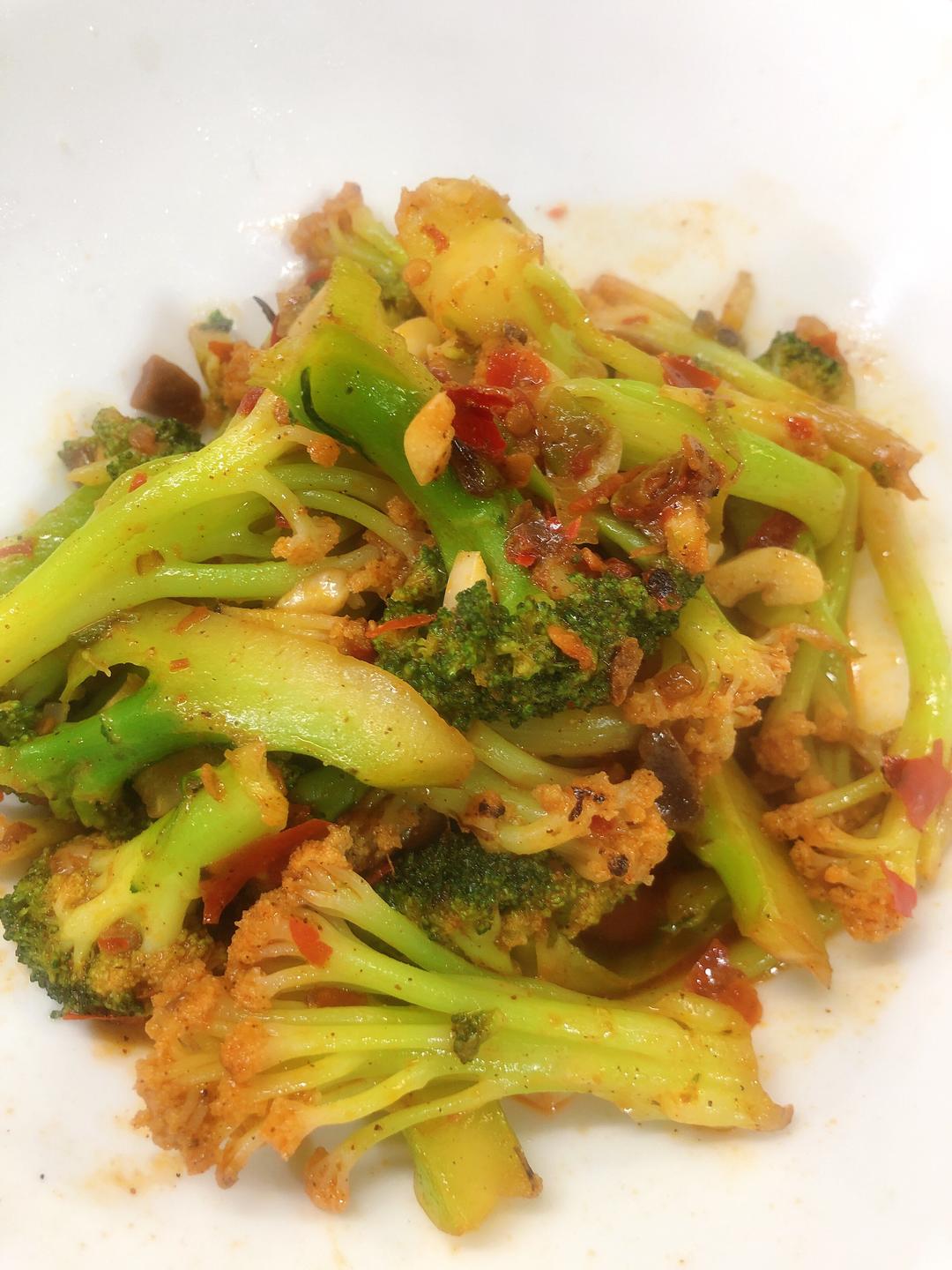 辣炒菜花西蓝花