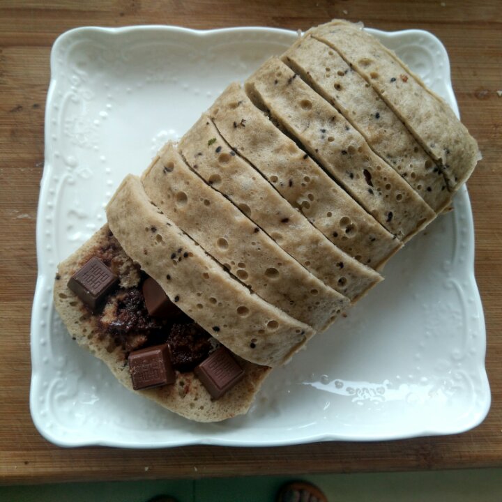 超级简单蒸黑芝麻蛋糕