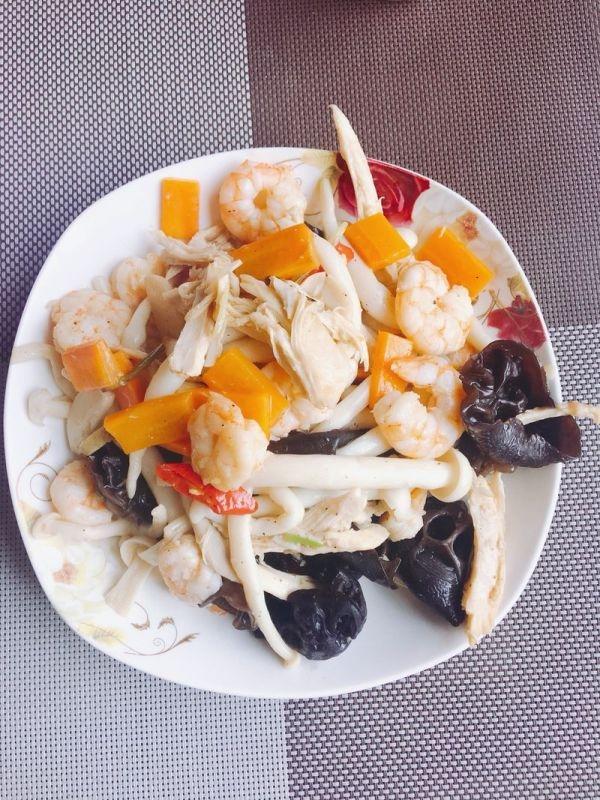 虾仁海鲜菇