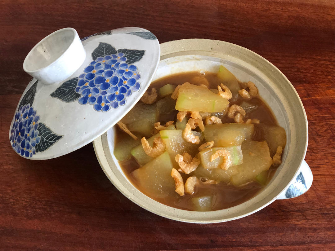 海米烧冬瓜新手菜超级简单好吃
