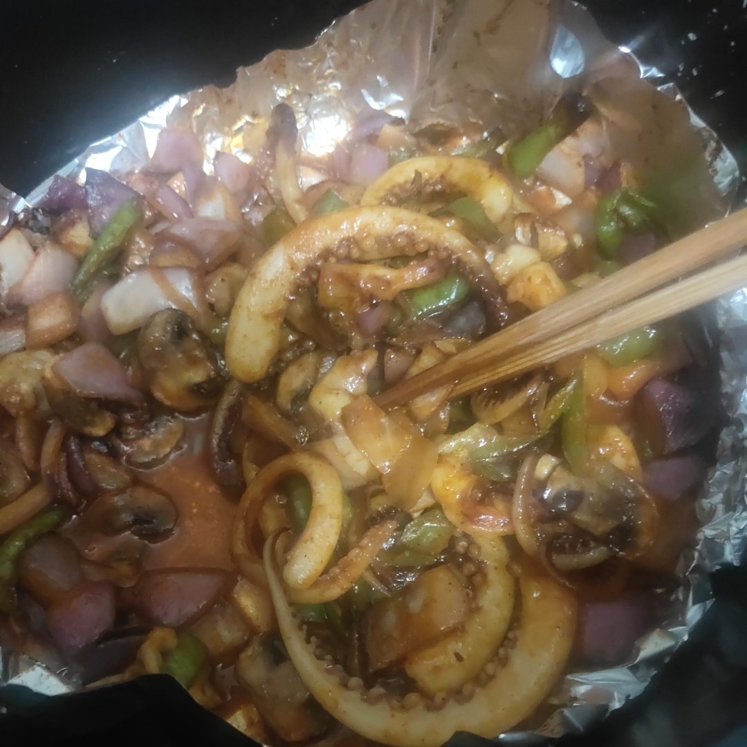 韩国辣酱烤鱿鱼须（空气炸锅）