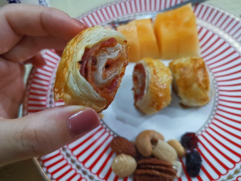 香酥手抓饼培根卷