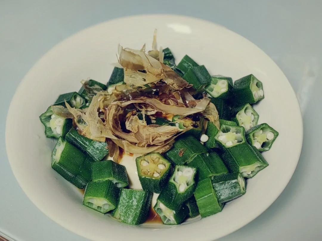 日式秋葵拌豆腐