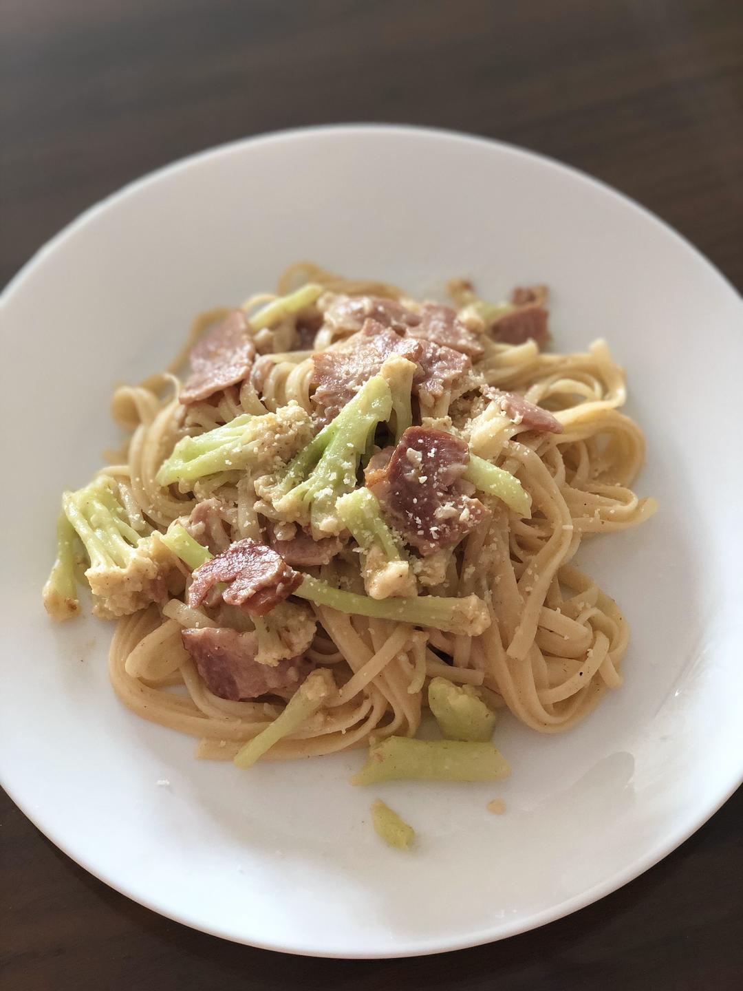 做法简单味道地道的培根意面