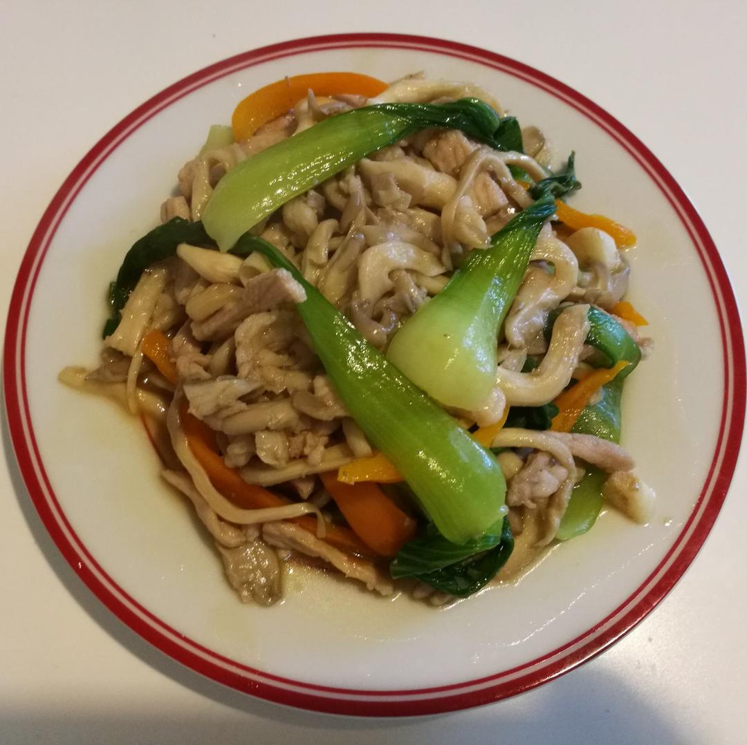 蘑菇炒肉丝