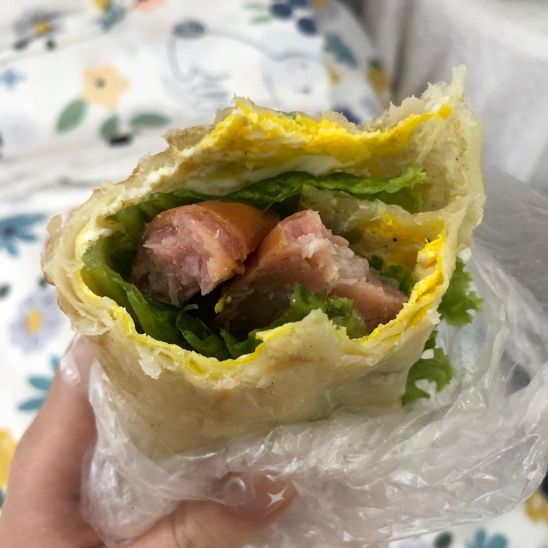 三分钟就可以做好孩子的早餐（手抓饼）