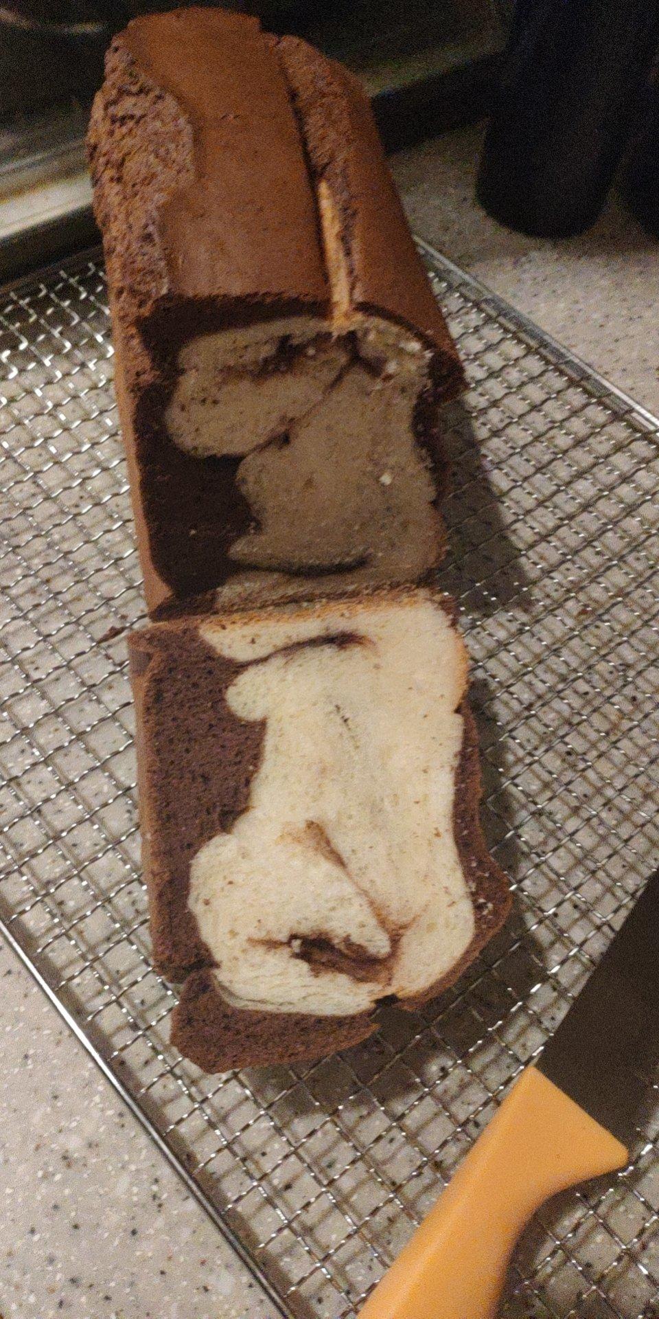 柔软的黑钻吐司🍞可可蛋糕夹牛奶吐司 一箭双雕的美味