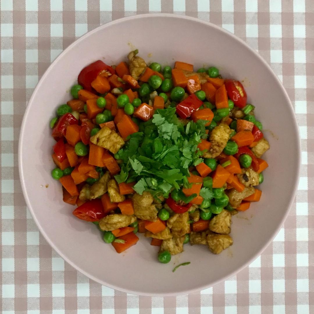 豌豆炒肉末