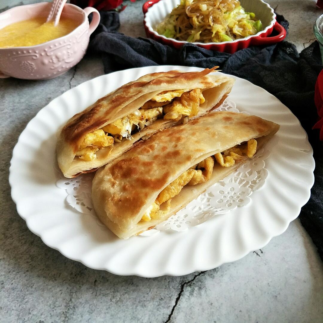 大饼夹鸡蛋
