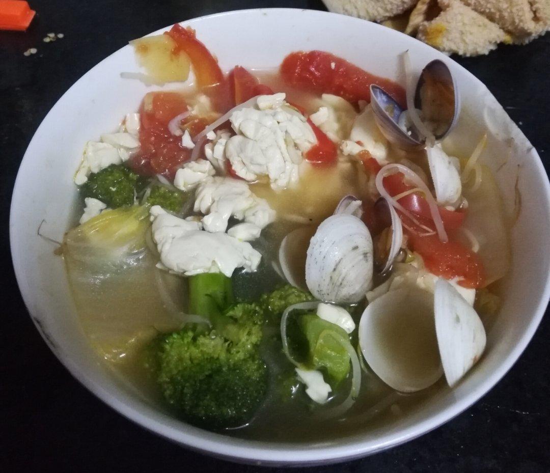 蛤蜊豆腐汤(减肥)
