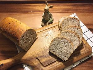 亚麻籽全麦面包（不揉面不整形）的做法 步骤14
