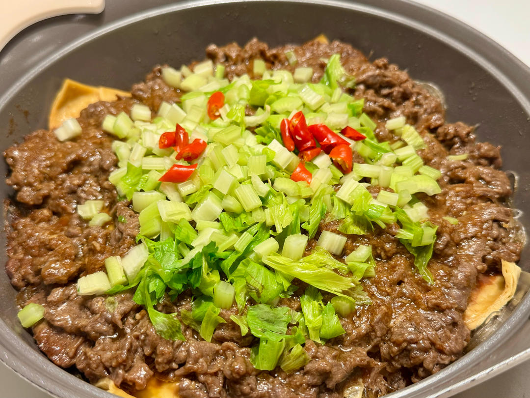 沙茶牛肉煲(潮汕味道)