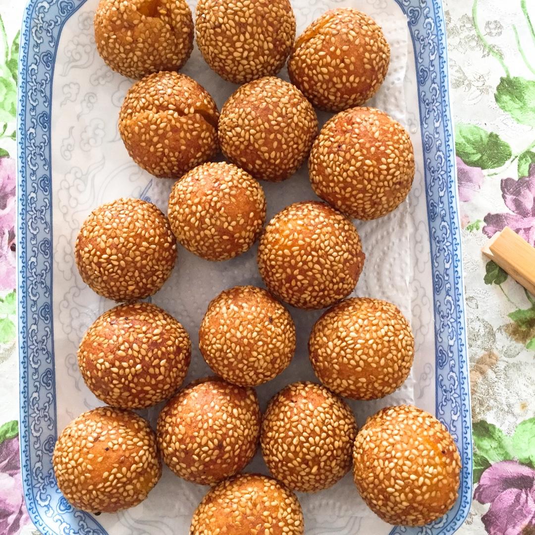 黄金球之一（南瓜芝麻球）