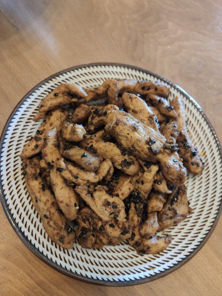 孜然鸡胸肉，低脂低卡好吃无压力。