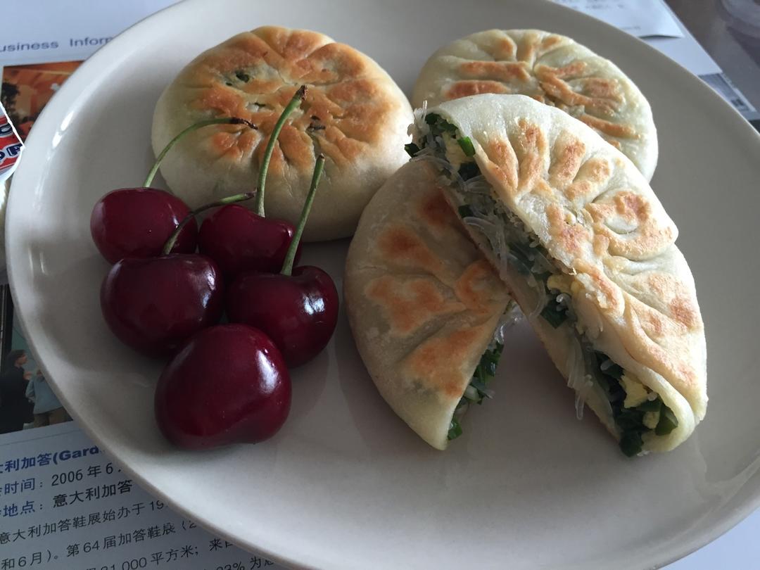 薄皮韭菜饼