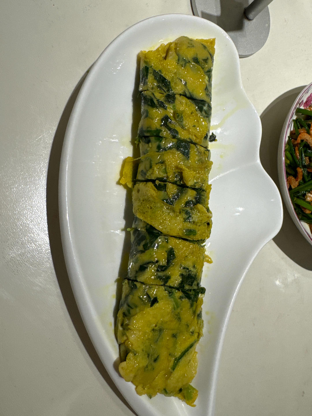 简易版菠菜鸡蛋卷懒人菜