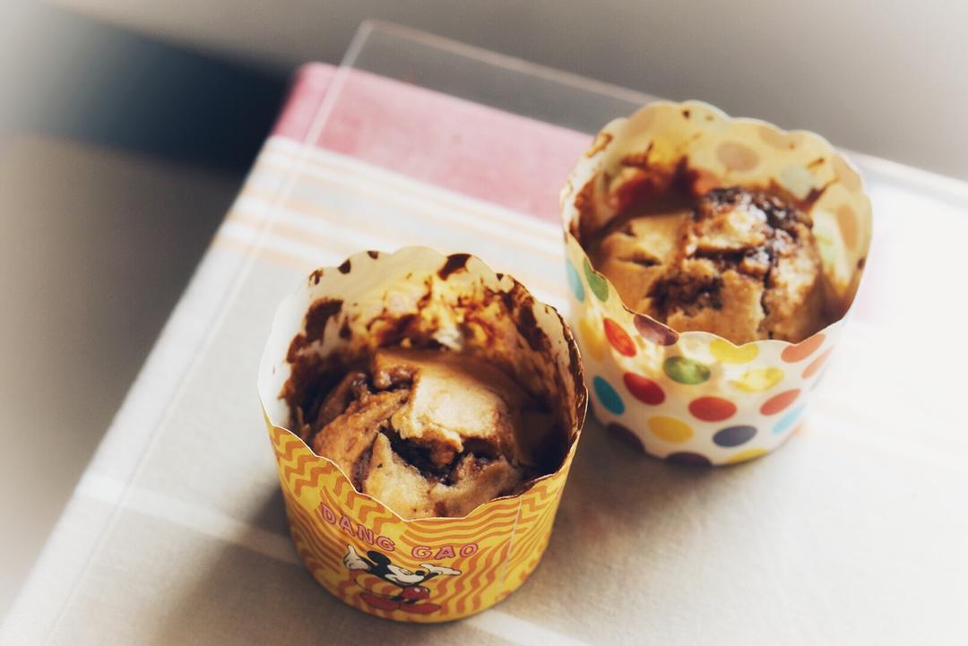 全麦爆浆核桃早餐马芬丨健康·烘焙