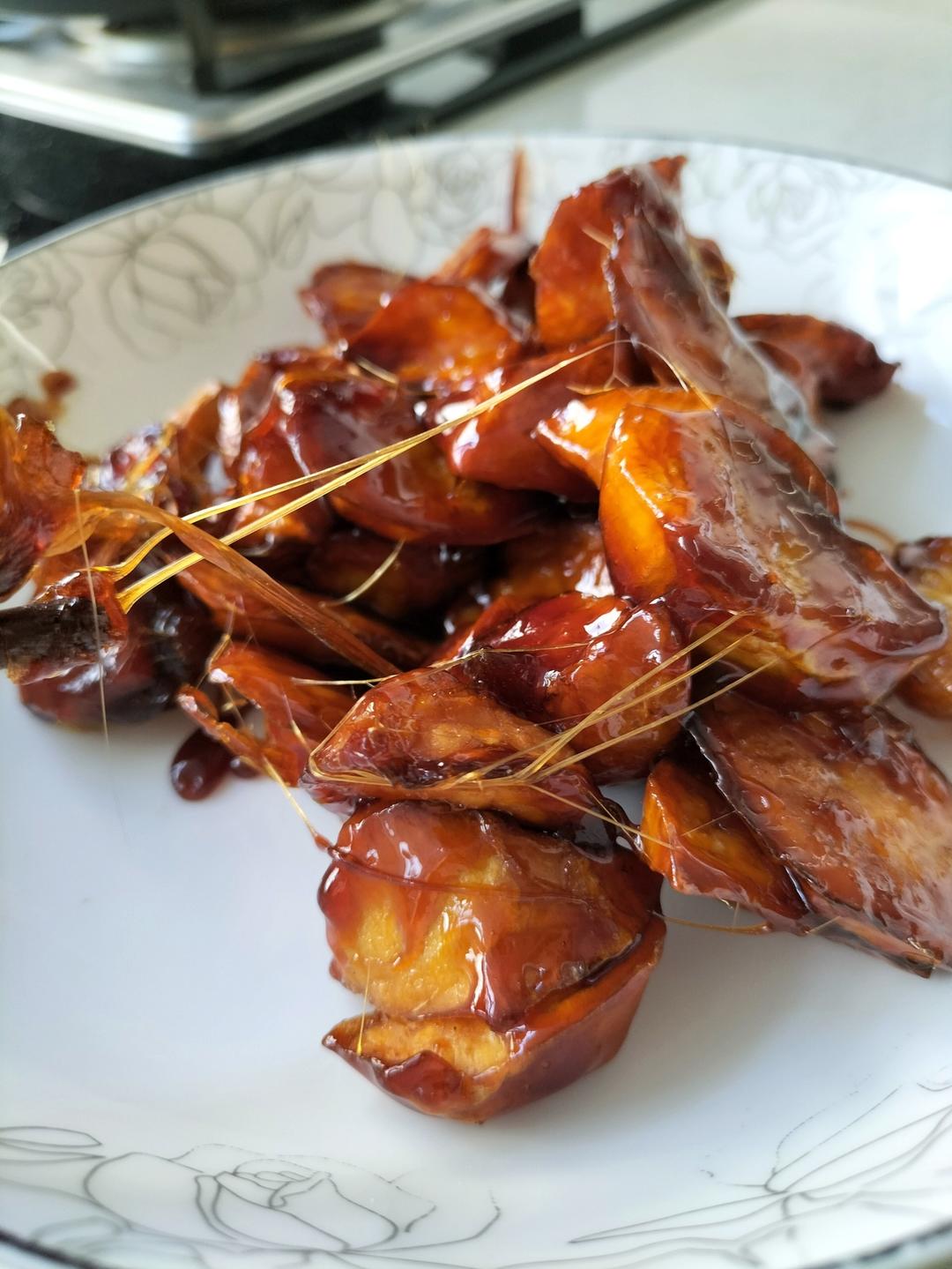 一次成功的拔丝红薯（附炒糖细节、拉丝视频）