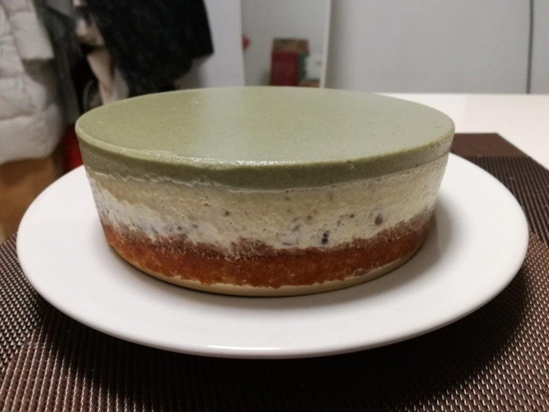 抹茶红豆冻芝士