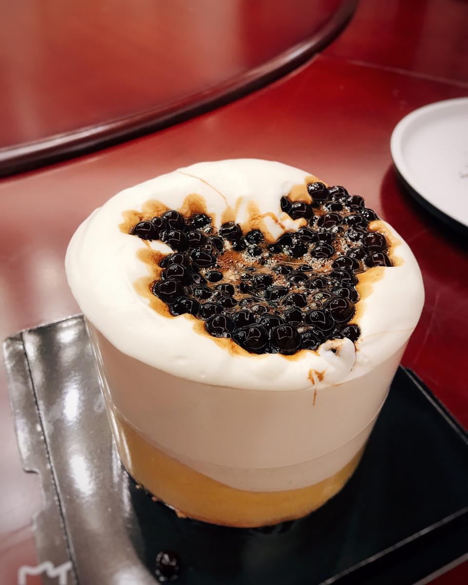 炫炫唛唛控做的超简单爆浆珍珠奶茶蛋糕