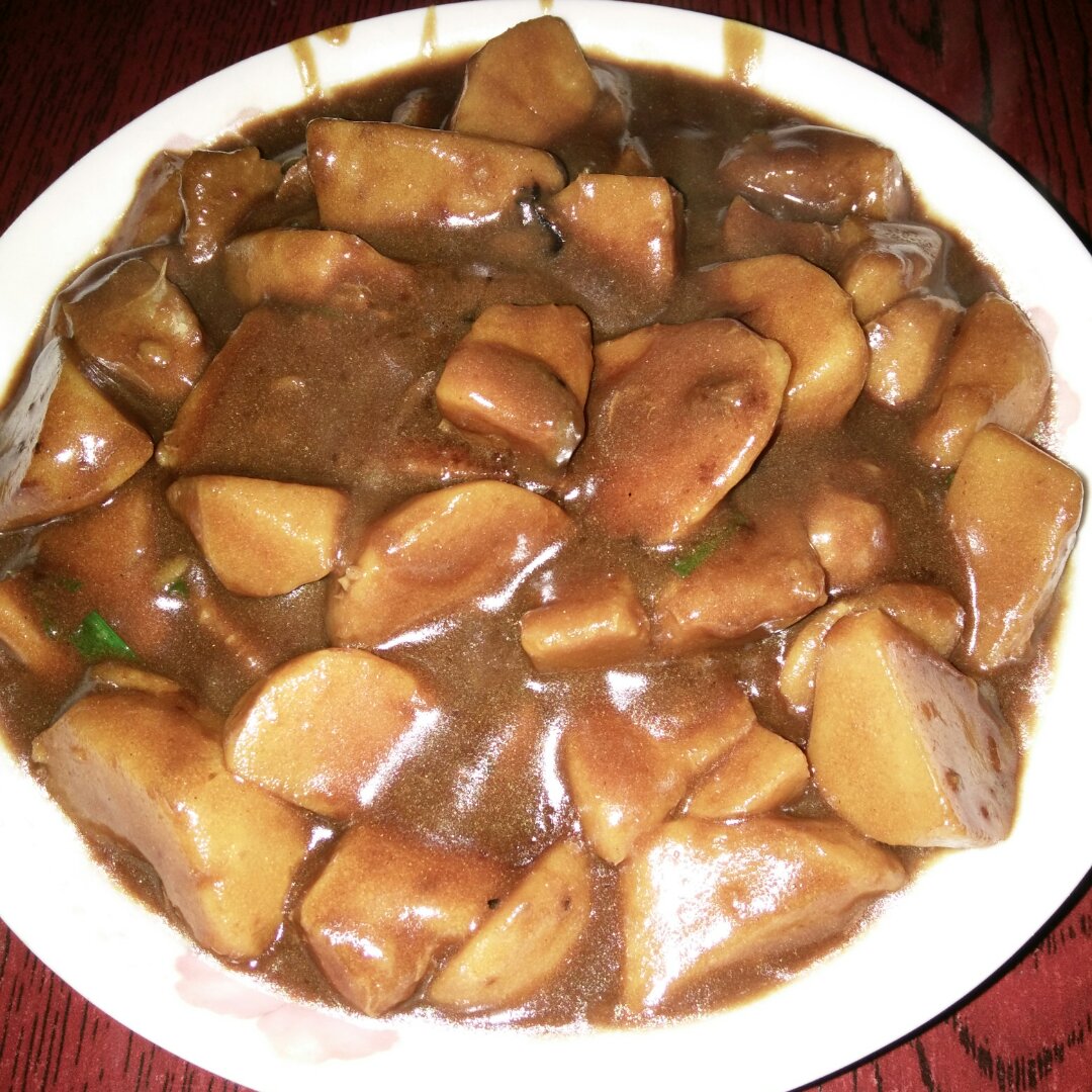 一个爱吃的菇凉做的砂锅红烧芋艿