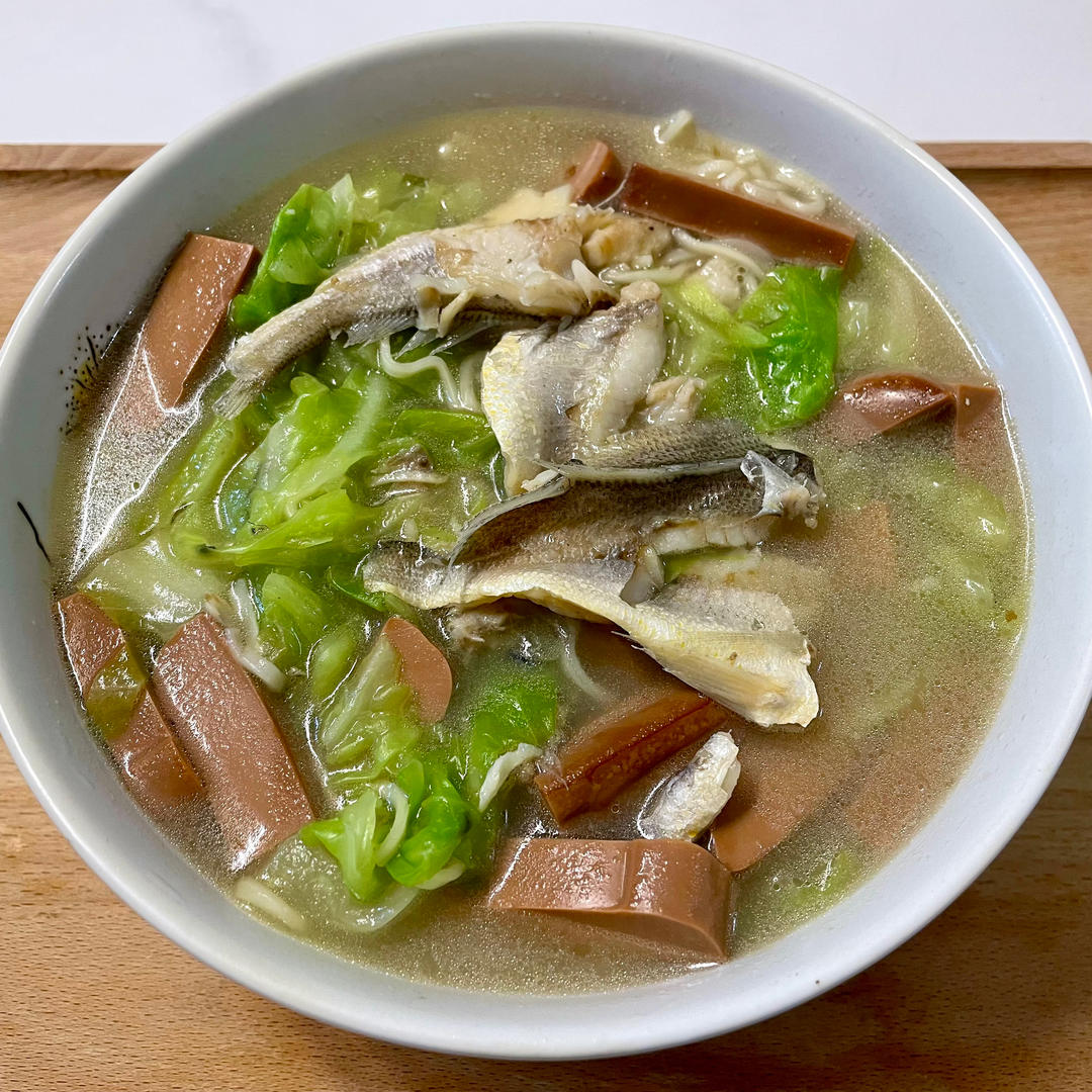 黄鱼面一碗，活儿越细，越鲜美。