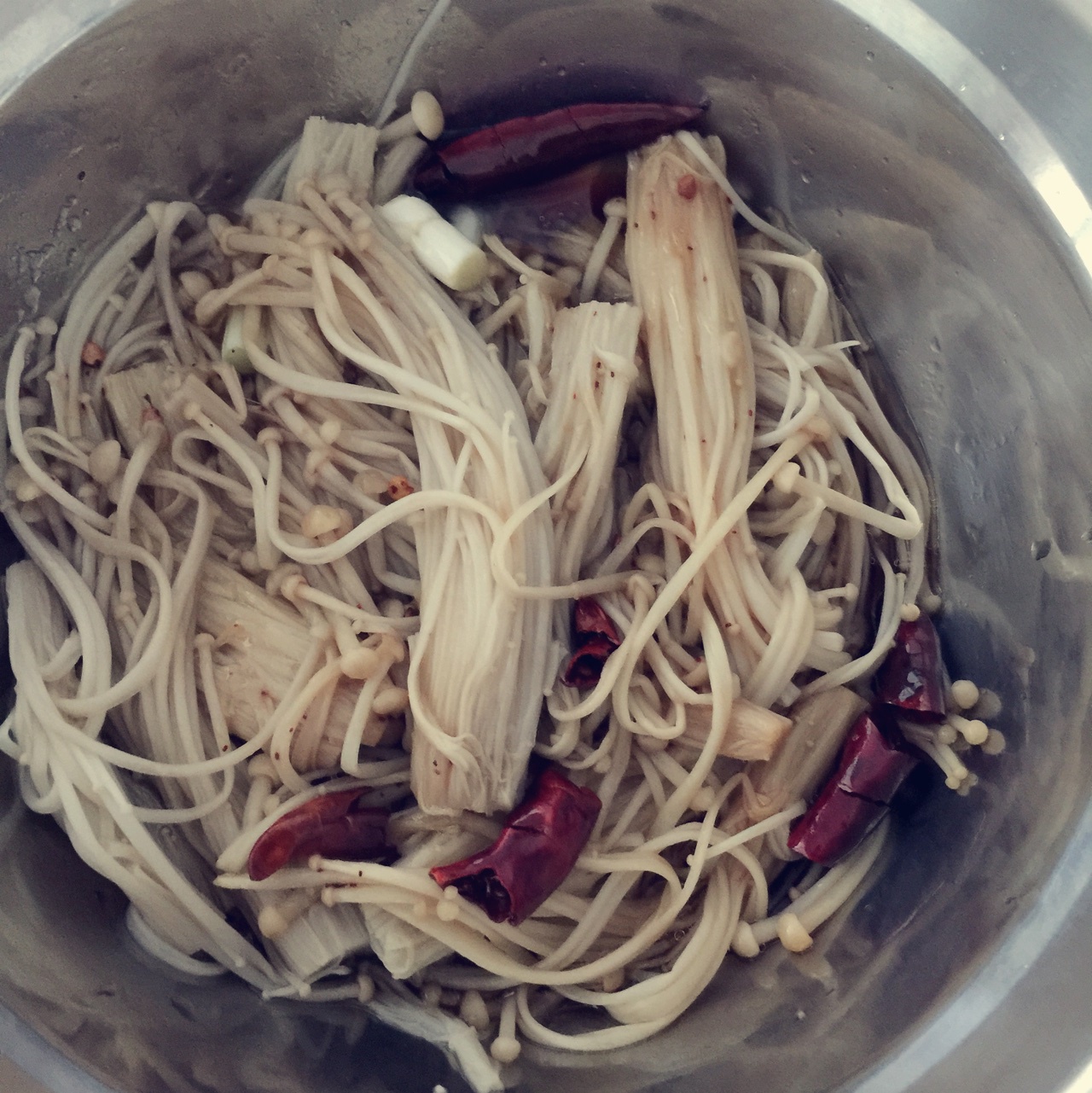 白灼金针菇