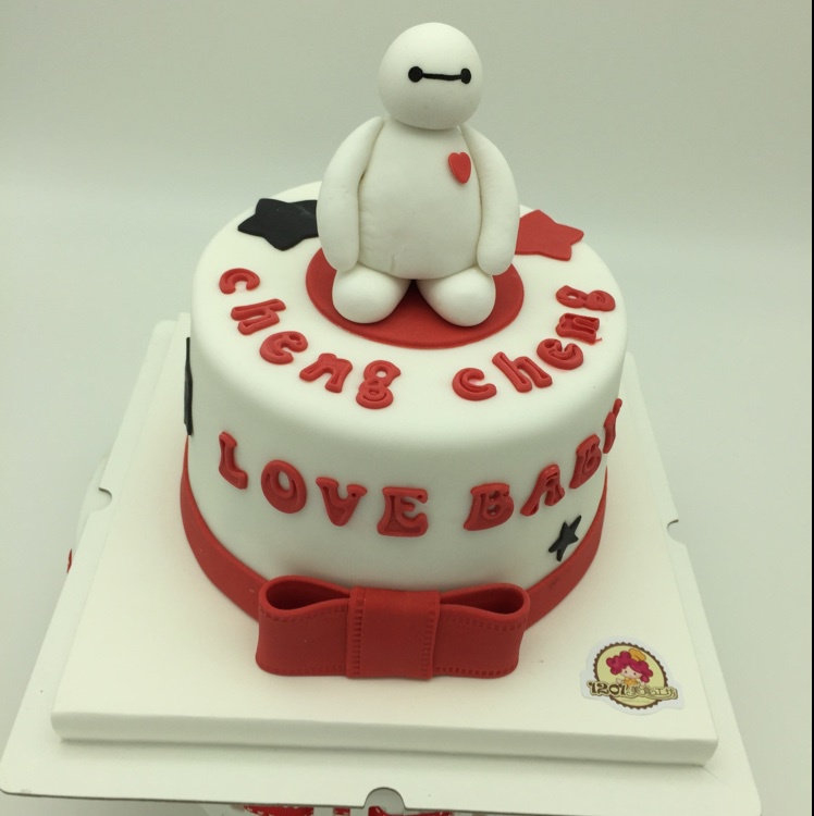 爱吃想瘦的猫做的大白杯子蛋糕(大白来陪你过白色情人节)