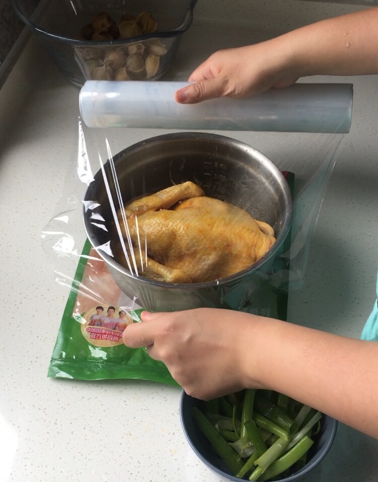 盐焗手撕鸡（电压力锅版）的做法 步骤5