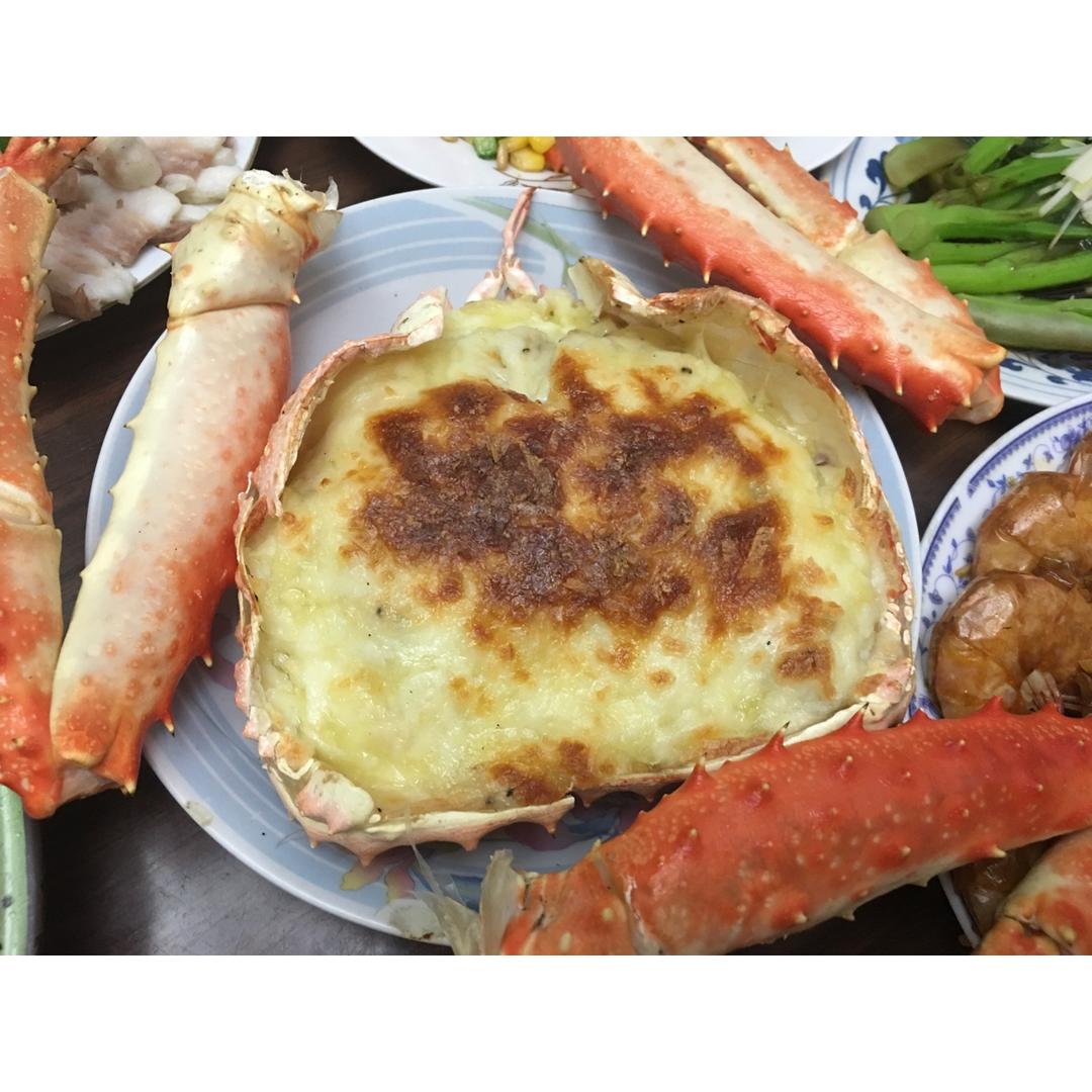 快手做大餐之帝王蟹三吃