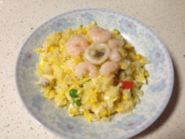 海鲜咖喱炒饭