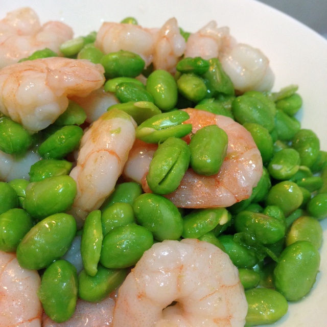 miss图做的清炒毛豆虾仁