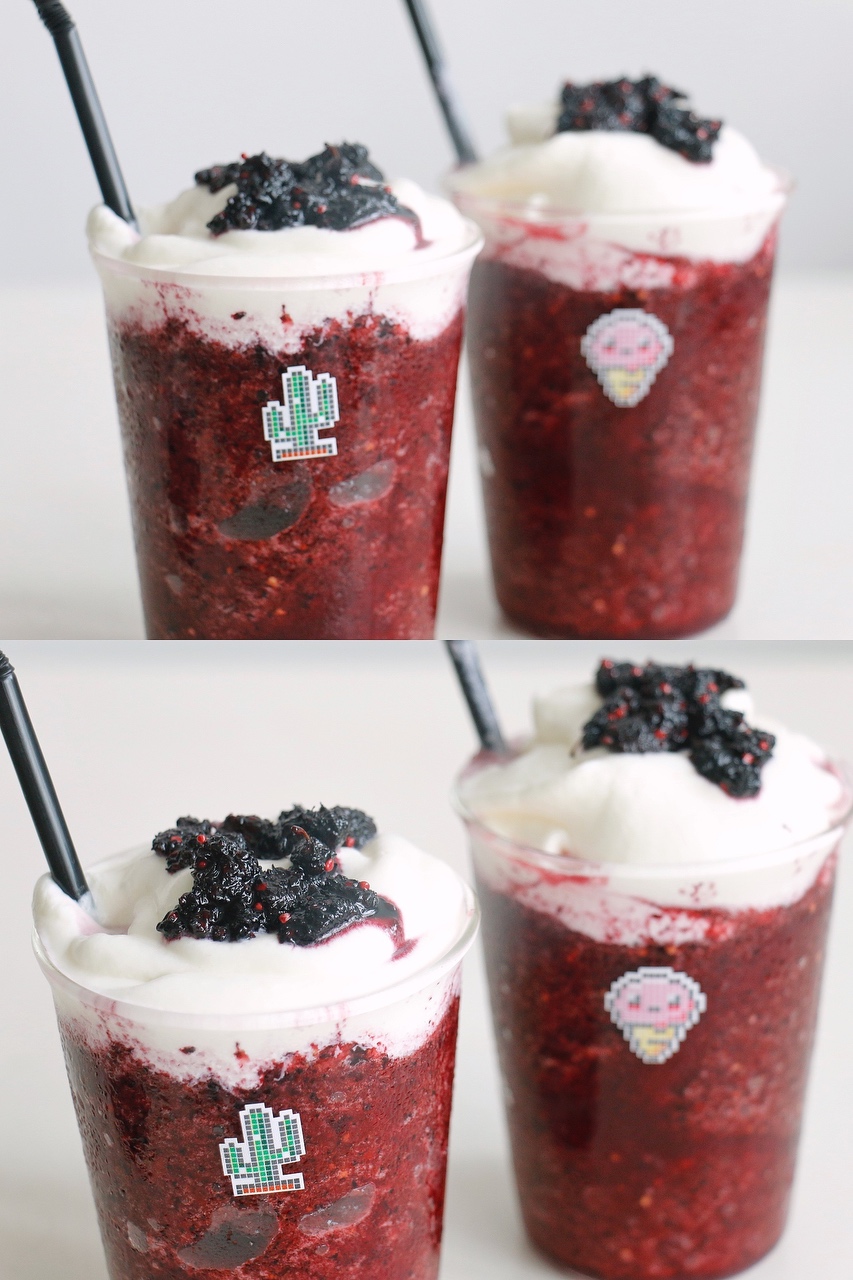 酷黑莓桑➕奶盖（绞肉机的正确打开方式）的做法