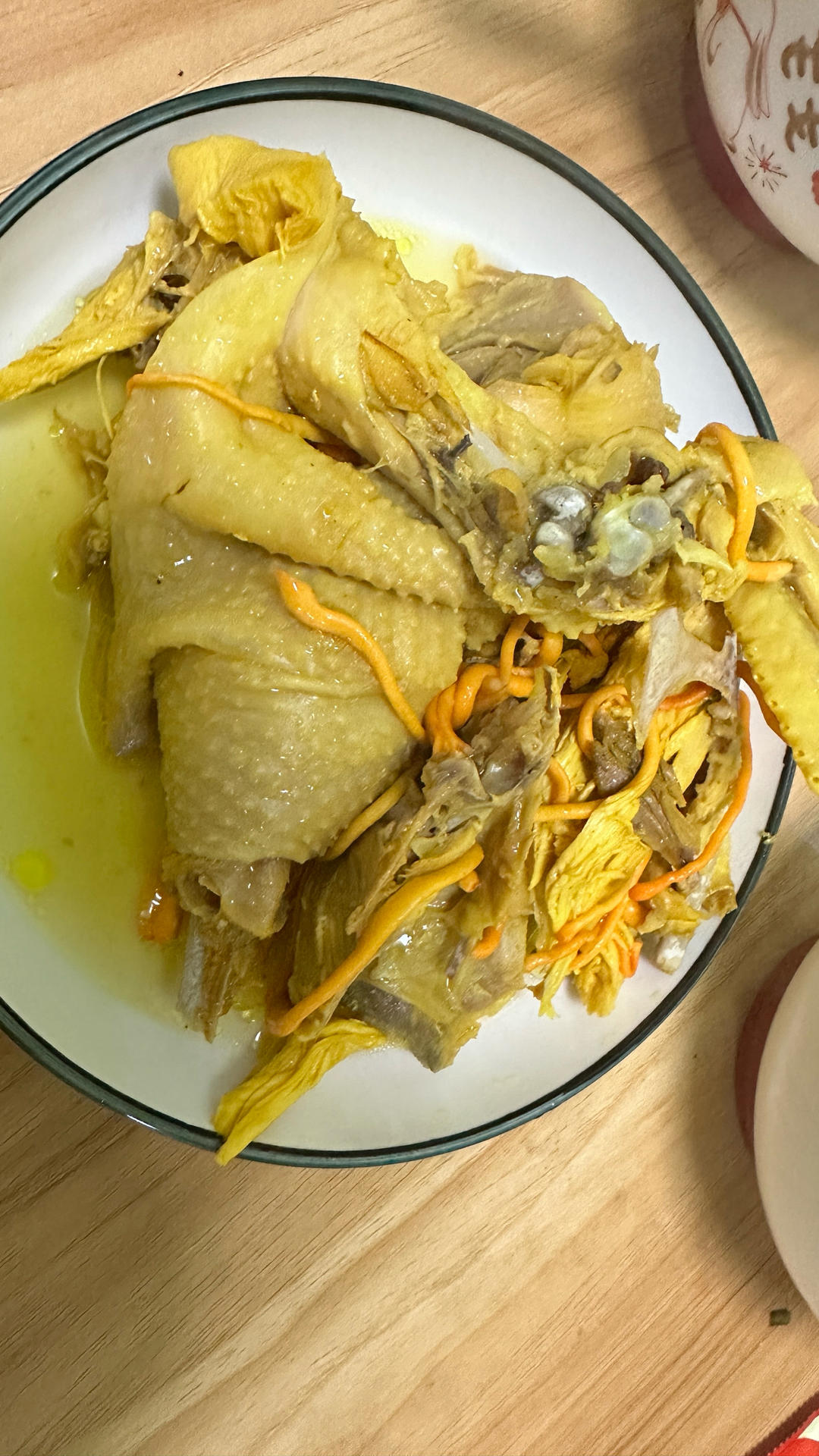 虫草花母鸡汤