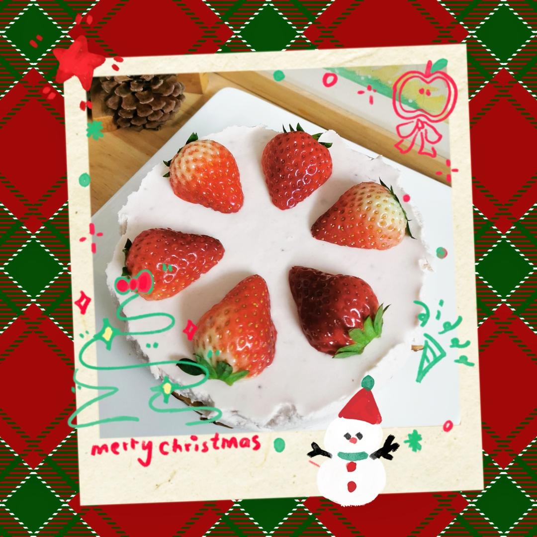 少女心ins❗️草莓巴斯克芝士蛋糕，颜值口感⬆️