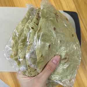（减脂必备）全麦菠菜卷饼皮（126大卡/片）的做法 步骤13