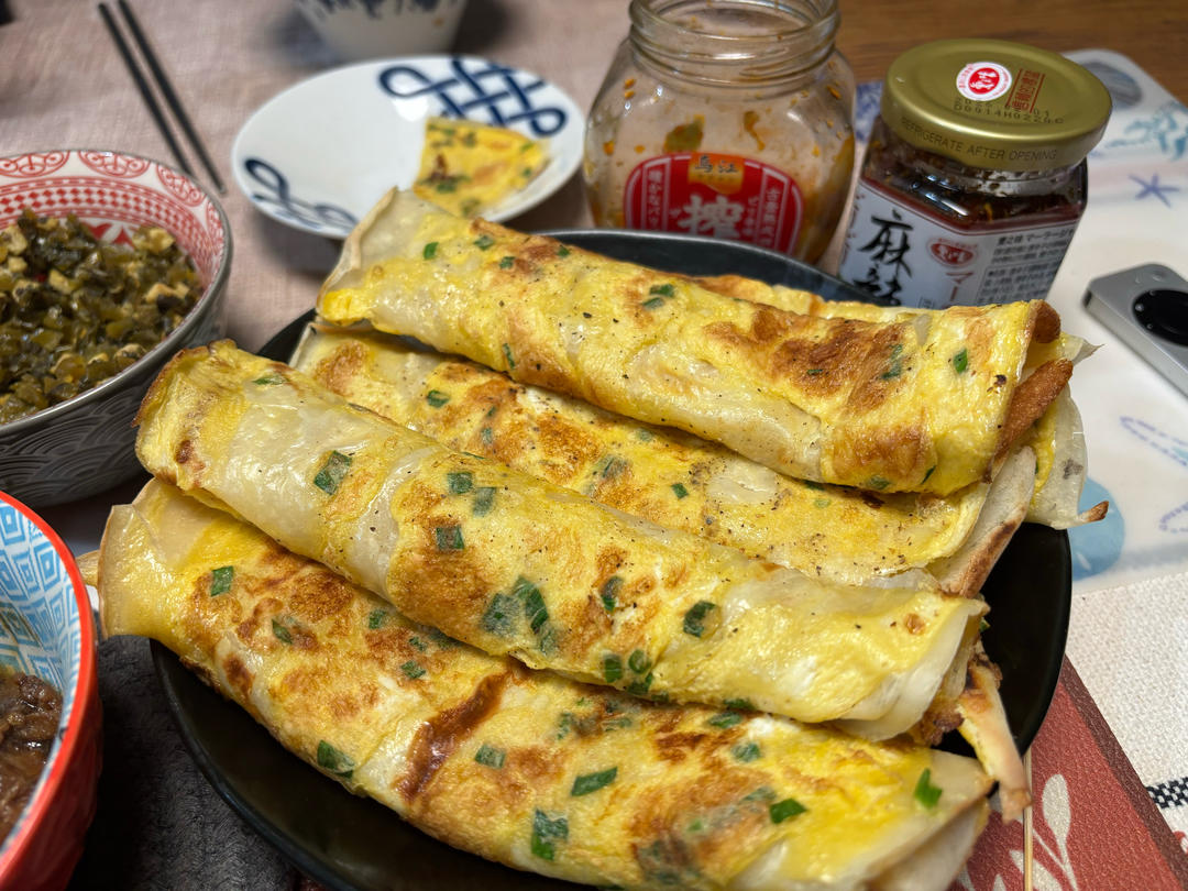 快手早餐：葱花鸡蛋饼