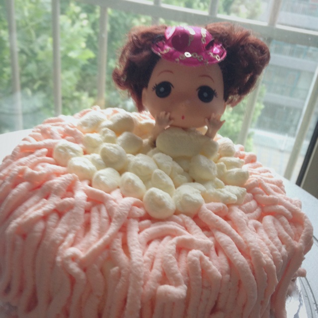 芭比泡泡浴蛋糕