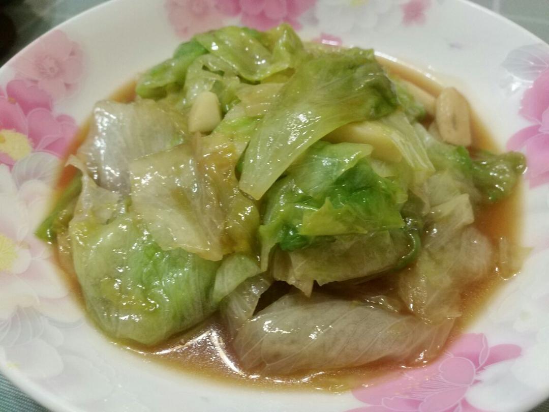 白灼西生菜