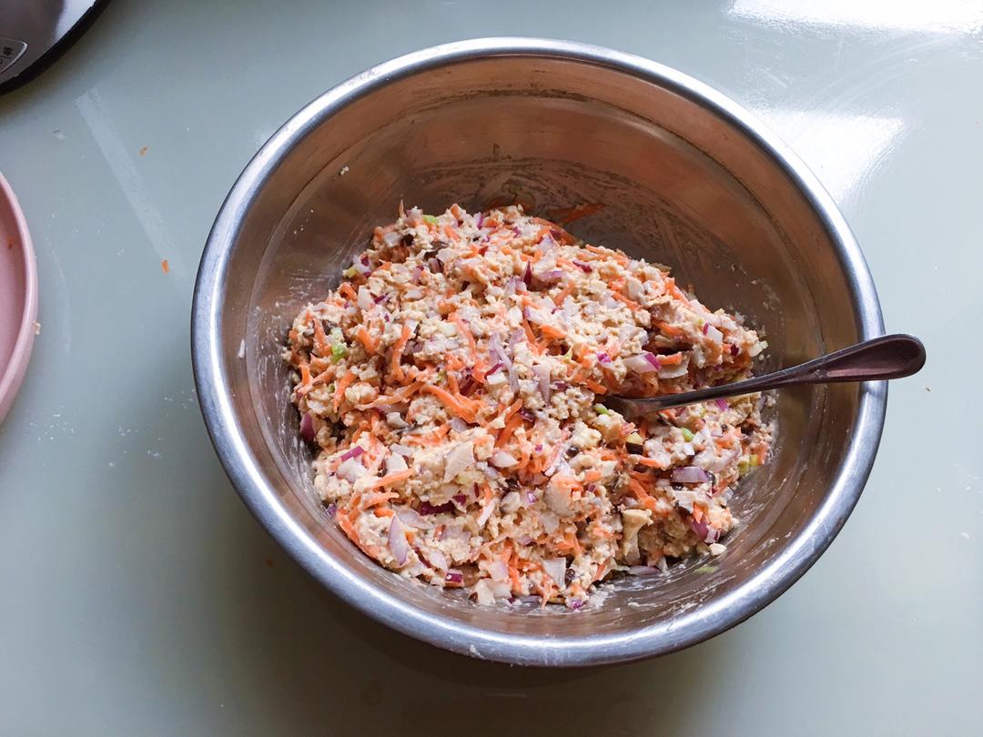 冻豆腐素丸子的做法 步骤3