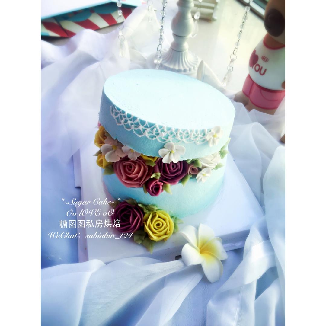 韩式立体花盒的组装