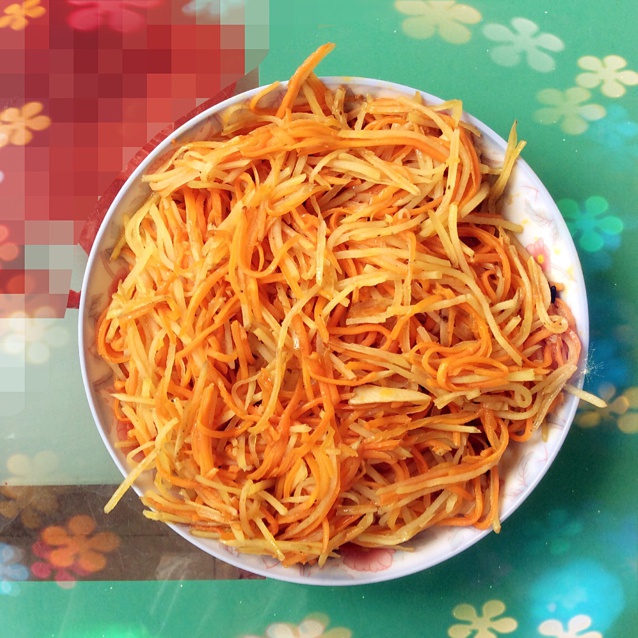 炒胡萝卜土豆丝