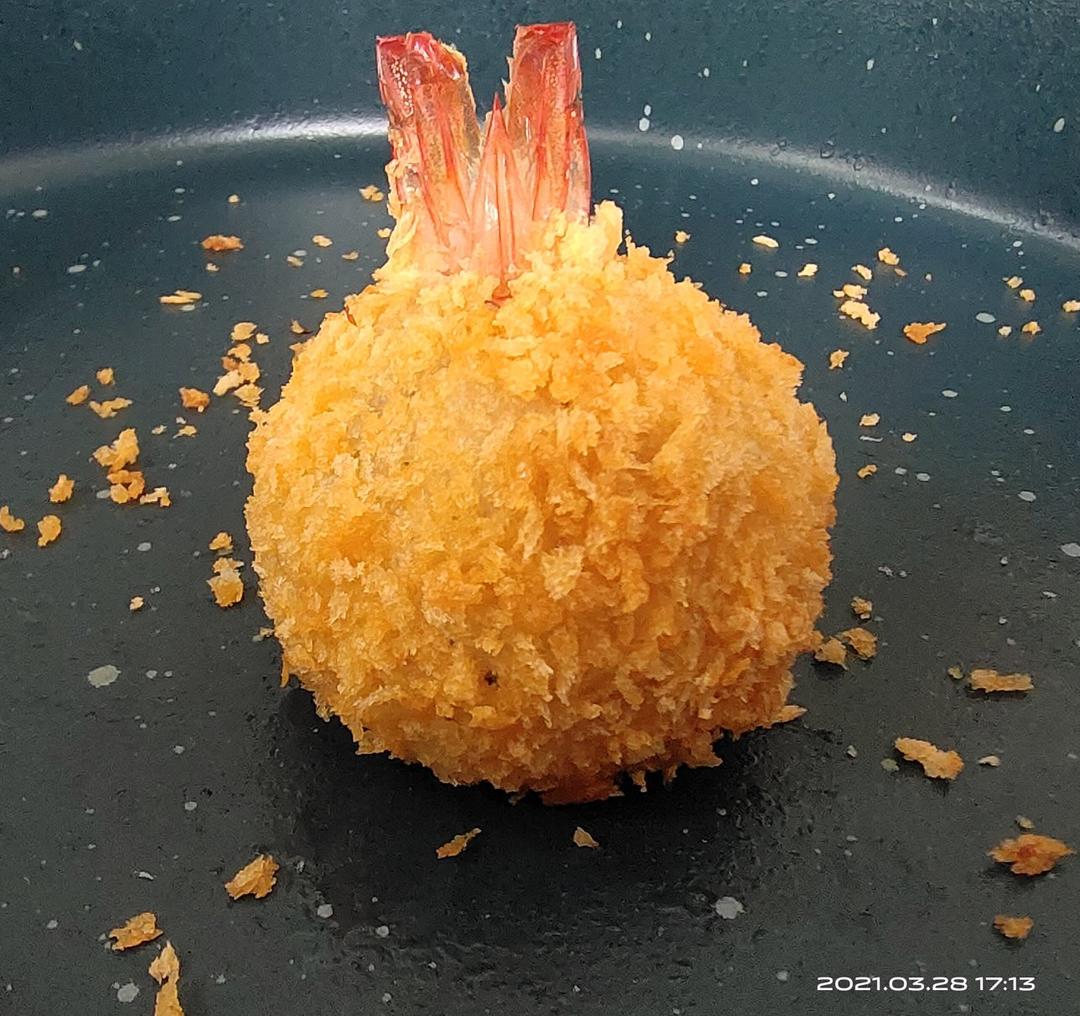 黄金土豆虾球—松下蒸烤箱SC300