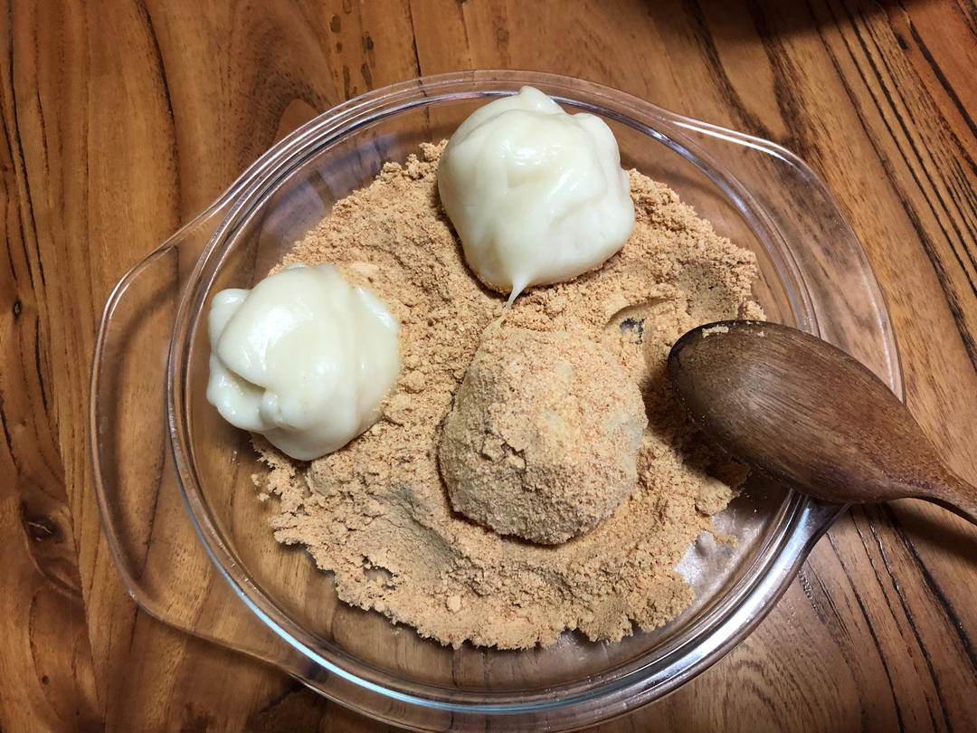 香甜软糯❗️好吃到哭的黄豆糯米球，巨简单～