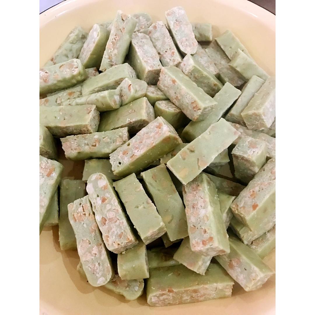 抹茶花生牛轧糖（棉花糖版）