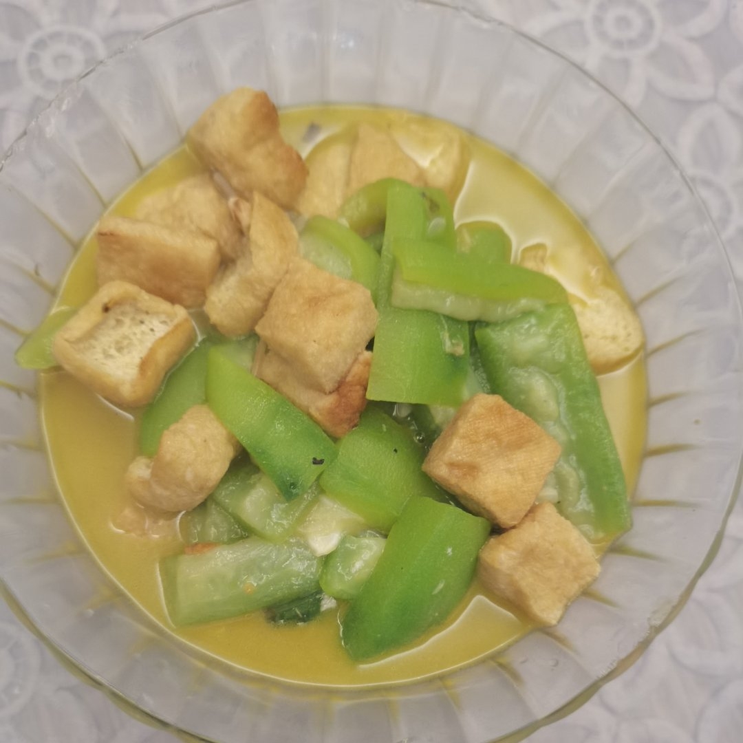 丝瓜炒油豆腐