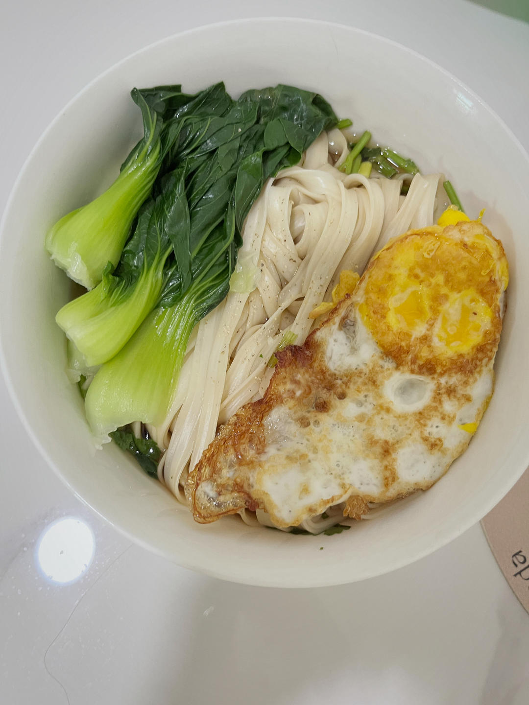 快手早餐-酱汤面，汤都喝光