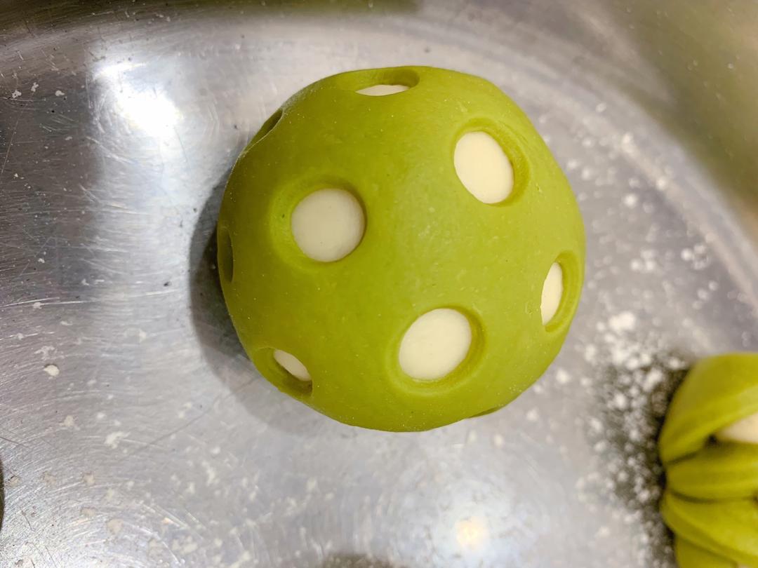 胡萝卜菠菜花样馒头