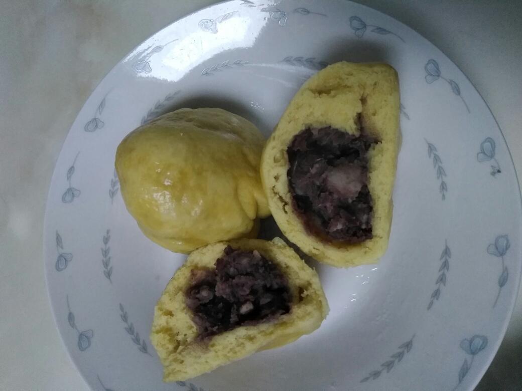 年节主食～红薯红豆团子