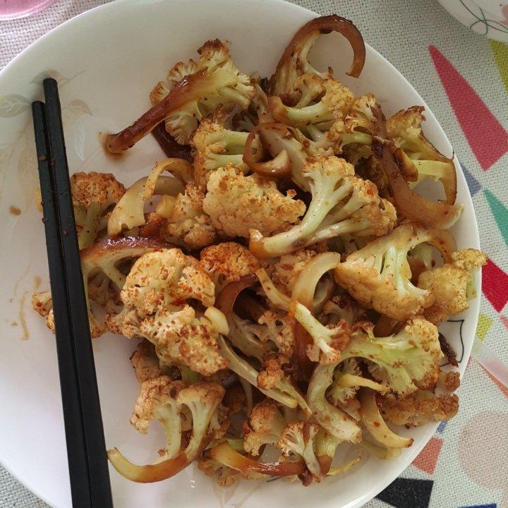 烤箱烤花菜